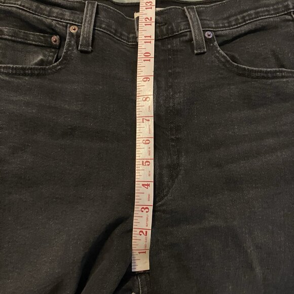 Levi’s Ribcage Bell Jeans Womens 31 Black Stretch Flared High Rise Waist Denim - Picture 12 of 15